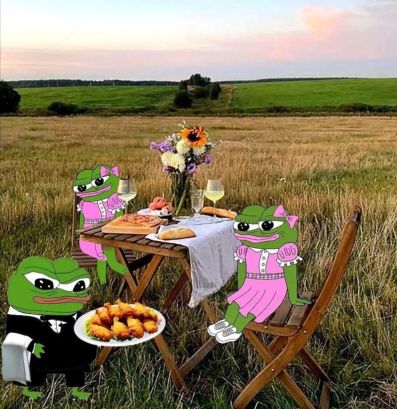 Picnic Pepes served a plate of tendies