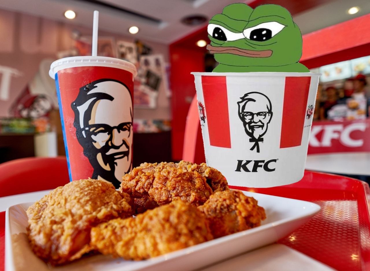 Pepe in a KFC bucket